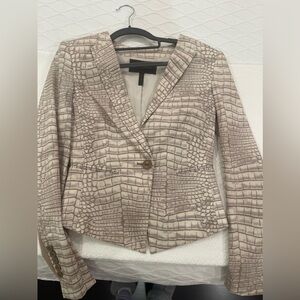 Bcbg‎ snake print blazer/ pumiceco color / JORDYN blazer